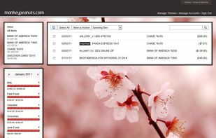 The dashboard where you can view all your transactions