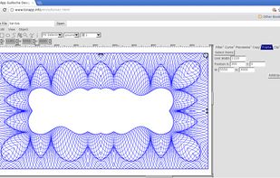 guilloche frame in Torapp guilloche designer
