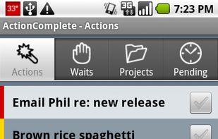 AC for Android: Actions