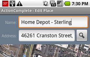 AC for Android: Edit Place