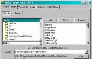 MakeTorrent screenshot 1