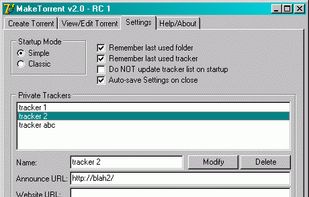 MakeTorrent screenshot 2