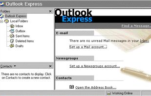 Microsoft Outlook Express screenshot 1