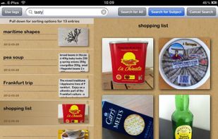The Filter view on the iPad