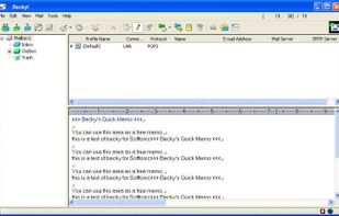 Becky! Internet Mail on a Windows OS