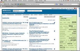 BibSonomy screenshot 1
