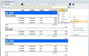 Use drag-and-drop and visual tools while previewing your data to easily create reports that users can view, edit, print or copy.