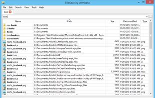 FileSearch instant mode