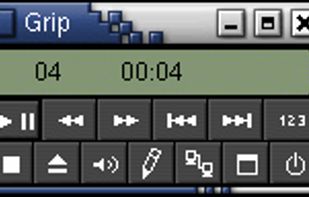 Grip in condensed, CD-player mode