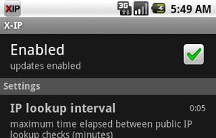 Application settings