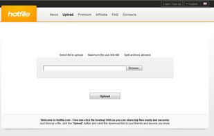Hotfile.com screenshot 1