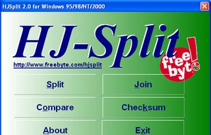 HJSplit screenshot 1