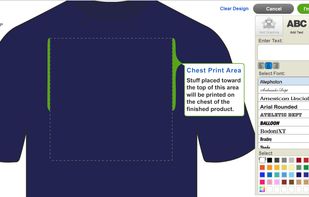 Create custom t-shirts