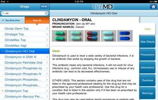 WebMD screenshot 1