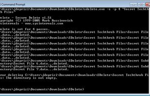 Erase Subdirectories with Multiple Passes