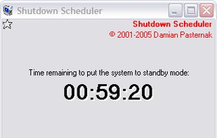 Time until shutdown