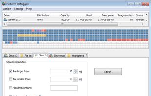 Option to defrag only larger files