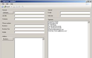 Main-window with an adress from E-Mail before recognition