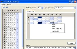 Karnaugh Map Minimizer screenshot 1