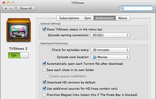 TVShows screenshot 1