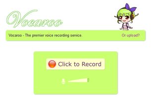 Vocaroo screenshot 1