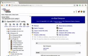 phpLDAPadmin screenshot 1