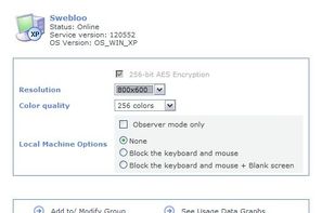 Remote Computer Config. Window