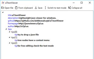 a7 JsonViewer screenshot 1