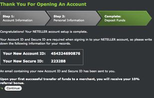 Neteller screenshot 1