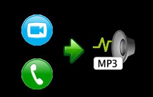Evaer supports separate MP3 audio file recording when you record the Skype video calls. You can also use it just to record the Skype audio calls.