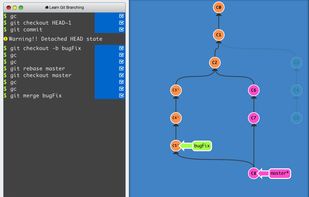 LearnGitBranching screenshot 1