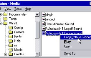 Context menue english