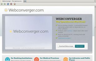 Webconverger screenshot 1