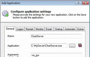 Adding an Application to Run 24/7