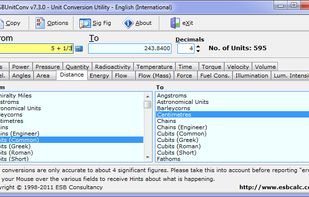 ESBUnitConv screenshot 1