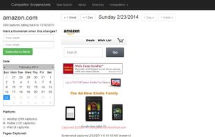Browsing a mobile historical screenshot.