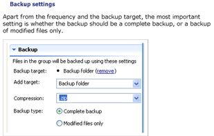 Backup Settings