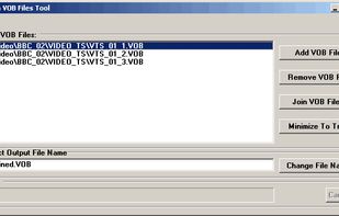 Join Vob Files Tool screenshot 1