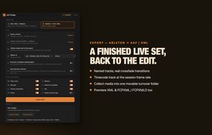 Export Ableton Live Set to AAF