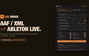 AAF Bridge converts AAF to Ableton Live Lets — and back.