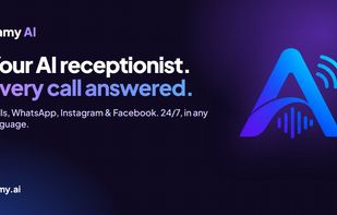 Aamy AI answers calls, WhatsApp, Instagram and Facebook messages 24/7 in any language.