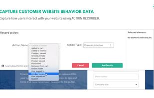Track website visitor behavior