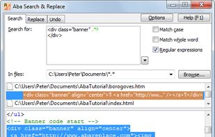 Aba Search and Replace screenshot 1
