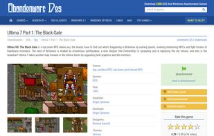 Abandonware DOS screenshot 1