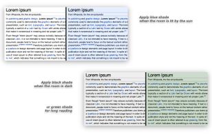 Set specific shade color according the ambient light.