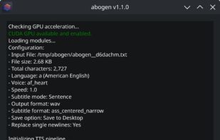 Abogen screenshot 1