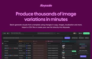 Produce thousands of images, videos, html5s, gifs, pdfs, ... in minutes