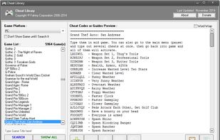 FCorp Cheat Library screenshot 1