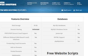 Ktm Webhosting's Feature Page