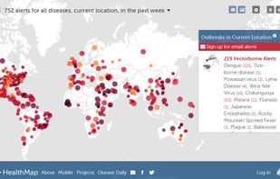 HealthMap screenshot 1